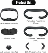 AMVR Yüz Arayüzü Braketi ve PU Deri Köpük Yüz Kapatma Pedi thumbnail 4