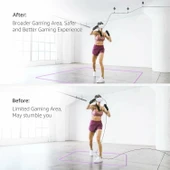 KIWI design VR Kablo Yönetimi, 6 Paket VR Makara Sistemi - Siyah thumbnail 2