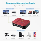 DIGITNOW USB Video Yakalama Kartı 4K/60Hz HDR10 Sıfır Gecikmeli - Kırmızı thumbnail 2