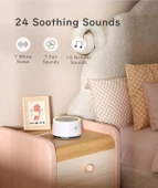 Dreamegg D1 Ses Makinesi - Bebekler için Gece Işıklı - Beyaz thumbnail 3