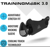 TRAININGMASK Egzersiz Eğitim Maskesi 3.0 Nefes Alabilen Kardiyo Maskesi thumbnail 3