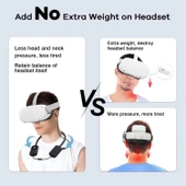 AMVR 8000mAh Pil Paketi Quest 2/Quest Pro/Meta ile Uyumlu thumbnail 2