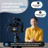 ClearClick Videodan USB'ye 1080P USB Ses, Video Yakalama ve Canlı Akış Cihazı thumbnail 3