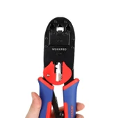 WORKPRO WP292001 RJ45/RJ11/RJ12/RJ22 Profesyonel Konnektör Sıkma Pensesi thumbnail 3