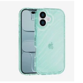 iPhone 16 Plus Uyumlu Telefon Kılıfı Kamera Çıkıntılı Kabartmalı Parlak Desenli Darbe Emici Silikon Kılıf thumbnail 8