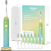 Wagner Stern Basınç Sensörlü Ultrasonik Beyazlatıcı Diş Fırçası - Mavi-Yeşil thumbnail 1