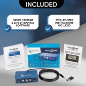 ClearClick Videodan USB'ye 1080P USB Ses, Video Yakalama ve Canlı Akış Cihazı thumbnail 4