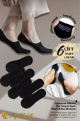 Erkek Çorap (6 Çift) Silikon Topuk Kaymayan Burun Dikişsiz Kaliteli Babet Çorap thumbnail 4