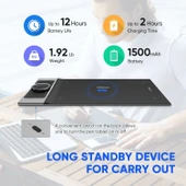 XP-Pen Deco Pro Medium Bluetooth Kablosuz Grafik Tableti 11x6 thumbnail 4