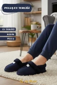 Kadın Ev Terliği İçi Tüylü Kışlık Kaymaz Taban Peluş Panduf thumbnail 7