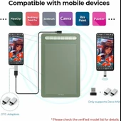 XP-Pen Deco MW Bluetooth Kablosuz Grafik Çizim Tableti 8x5 - Yeşil thumbnail 3