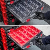 Tekerlekli 5 Katlı Taşınabilir 70 Litre Organizer Bölmeli Kulplu Kilitli Takım Çantası Alet Çanta thumbnail 3