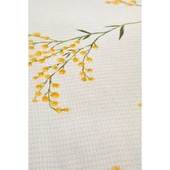 Karaca Home Loretta Çift Kişilik %100 Pamuk Beyaz Çiçek Desenli 4 Parça Pike Takımı 200x220 cm thumbnail 10