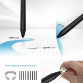 XP-Pen Deco LW Bluetooth Kablosuz Grafik Çizim Tableti 10x6  - Siyah thumbnail 3
