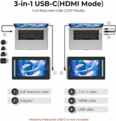 XP-Pen Artist 12 2.Gen, Grafik Çizim Tableti - 12 Inc - Mavi thumbnail 3