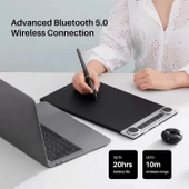 HUION Inspiroy Dial 2 Bluetooth Kablosuz Grafik Çizim Tableti thumbnail 3