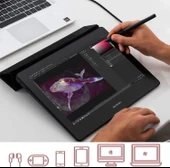 GAOMON PD1220 11.6 Inc Grafik Çizim Tableti - Kömür Grisi thumbnail 4