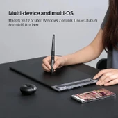 HUION Inspiroy Dial 2 Bluetooth Kablosuz Grafik Çizim Tableti thumbnail 4