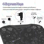 GAOMON S630 5x3.2 Inc OSU Tablet, 4 Ekspres Tuşlu thumbnail 2