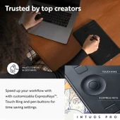 Wacom Intuos Pro Medium Bluetooth Grafik Çizim Tableti thumbnail 2