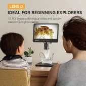 Elikliv EDM601 7 Inc LCD Dijital Mikroskop 3 Lensli 2160P - 24MP thumbnail 4