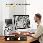 Elikliv EDM9 7 Inc LCD Dijital Mikroskop 1200X, 1080P - 12MP thumbnail 3