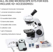 Swift 60X-200X, Çocuklar İçin Bileşik Monoküler Mikroskop thumbnail 3