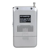 pilelistore Bariton Cep Tipi Mini Analog Radyo Gri thumbnail 2