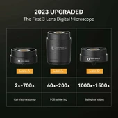 Elikliv EDM601 7 Inc LCD Dijital Mikroskop 3 Lensli 2160P - 24MP thumbnail 2