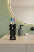 PAMUK'S DESİGN 3D Hediye Çiftler İçin Diş Fırçalığı Minimalist Banyo Aksesuarı Geri Dönüştürülmüş PLA 13 X 9 cm thumbnail 4