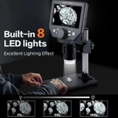 Koolertron 8MP 1-1000X Büyütme 4.3 Inc LCD Dijital USB Mikroskop thumbnail 4