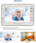 MoonyBaby Kablosuz Bebek Monitörü, 300 Metre Uzun Menzil thumbnail 2