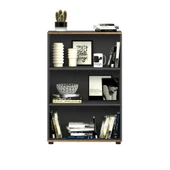 Rio 3 Raflı Kitaplık - Antrasit/Kontra 72x109x34 cm thumbnail 3