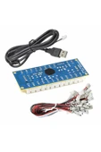 Arcade Usb Kontrol Kart Seti Pc Joystick Oyun Kol Konsol Buton Kablo Kit 5v Diy Sıfır Gecikme Kit thumbnail 7