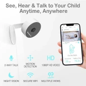 Sense-U HD Video Bebek Monitörü 1080P HD, FSA ve HSA'ya Uygun thumbnail 2