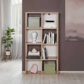 Vera 8 Bölmeli Kitaplık-Sonoma 61x121x30 cm (GxYxD) thumbnail 2