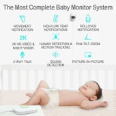 Sense-U Akıllı Bebek Monitörü 3 + 2K Uzaktan Kamera thumbnail 2