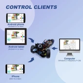 FREENOVE Üç Tekerlekli Akıllı Araç Kiti - Raspberry Pi İçin thumbnail 4