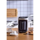 Karaca Hatır Hüp Otomatik Türk Kahve Makinesi – 5 Fincan Kapasiteli, Taşma ve Isınma Emniyetli, Krem Renk Plastik Cezveli thumbnail 3