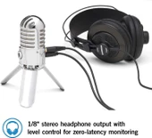 Samson Meteor Mic USB Stüdyo Kondenser Mikrofon (Krom) thumbnail 4