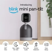 Blink Mini Pan-Tilt Kamera - Dönen İç Mekan Kamerası, Siyah thumbnail 2