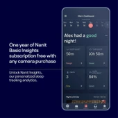 Nanit Pro Akıllı Bebek Monitörü ve Duvar Montajı - 1080p - Gümüş thumbnail 2