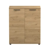 Trendline Çok Amaçlı İki Kapaklı 5 Raflı Dolap Florida Meşe 91x108x35 cm thumbnail 5