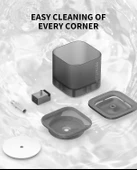 PETKIT Kablosuz Köpek Kedi Pompalı Su Çeşmesi - Gri thumbnail 4