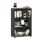 Rio 3 Raflı Kitaplık - Antrasit/Kontra 72x109x34 cm thumbnail 2