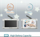 Moonybaby Trust 50 Düşük EMF Kablosuz Bebek Monitörü - 2 Kamera thumbnail 3