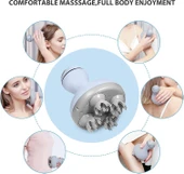 COMFIER Kablosuz Elektrikli Saç Derisi Masaj Cihazı - Açık Mavi thumbnail 4