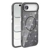 Apple iPhone 17 Air Kılıf M-safe Şarj Özellikli Parlayan Simli Zore Okso Kapak thumbnail 3