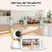 ieGeek Video Bebek Monitörü 2 Kameralı, 5 Inc Ekran - 2K HD thumbnail 4