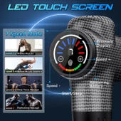 TOLOCO Masaj Aleti Derin Doku, 10 Yedek Başlıklı Perküsyon - Karbon thumbnail 2